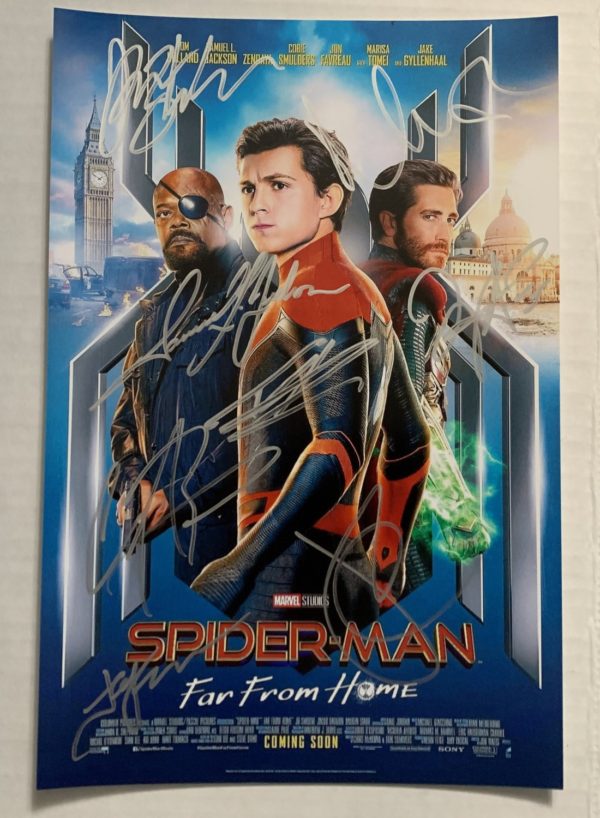 Spider-Man Far From Home cast signed autograph photo Holland Prime Autographs - Top Celebrity Signatures Celebrity Signatures