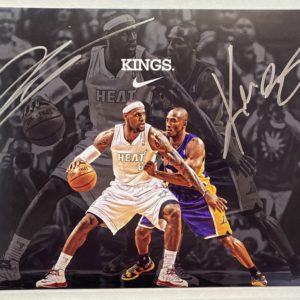 Kobe Bryant Lebron James dual signed autographed 8×12 photo Prime Autographs - Top Celebrity Signatures Celebrity Signatures