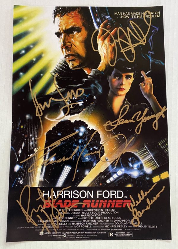 Blade Runner 1982 cast signed autographed 8×12 photo Ford Prime Autographs - Top Celebrity Signatures Celebrity Signatures