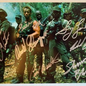 Predator cast signed autographed 8×12 photo Schwarzenegger Prime Autographs - Top Celebrity Signatures Celebrity Signatures