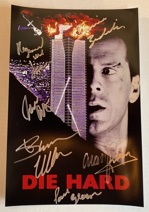 Die Hard cast signed autographed 8×12 photo Willis Rickman Prime Autographs - Top Celebrity Signatures Celebrity Signatures