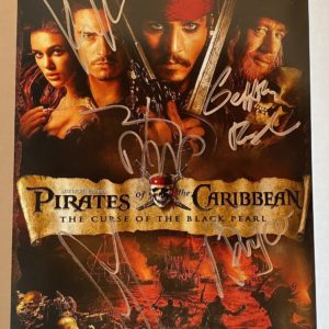 Pirates of the Caribbean cast signed autographed photo Depp Prime Autographs - Top Celebrity Signatures Celebrity Signatures