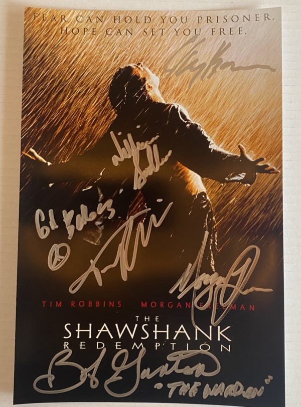 The Shawshank Redemption cast signed autograph photo Robbins Prime Autographs - Top Celebrity Signatures Celebrity Signatures