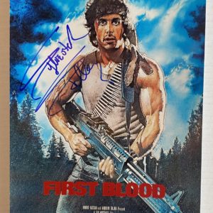 Rambo First Blood Stallone signed autographed photo Rocky Prime Autographs - Top Celebrity Signatures Celebrity Signatures