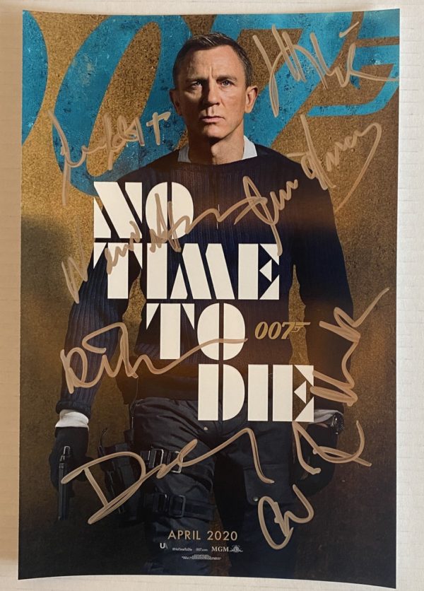 007 No Time to Die cast signed autographed 8×12 photo Bond Prime Autographs - Top Celebrity Signatures Celebrity Signatures