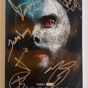 Morbius cast signed autographed 8×12 photo Jared Leto MARVEL Prime Autographs - Top Celebrity Signatures Celebrity Signatures