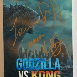 Godzilla VS Kong cast signed autographed 8×12 photo Brown Prime Autographs - Top Celebrity Signatures Celebrity Signatures