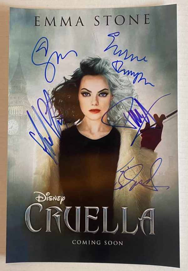 Cruella cast signed autographed 8×12 photo Stone Thompson Prime Autographs - Top Celebrity Signatures Celebrity Signatures