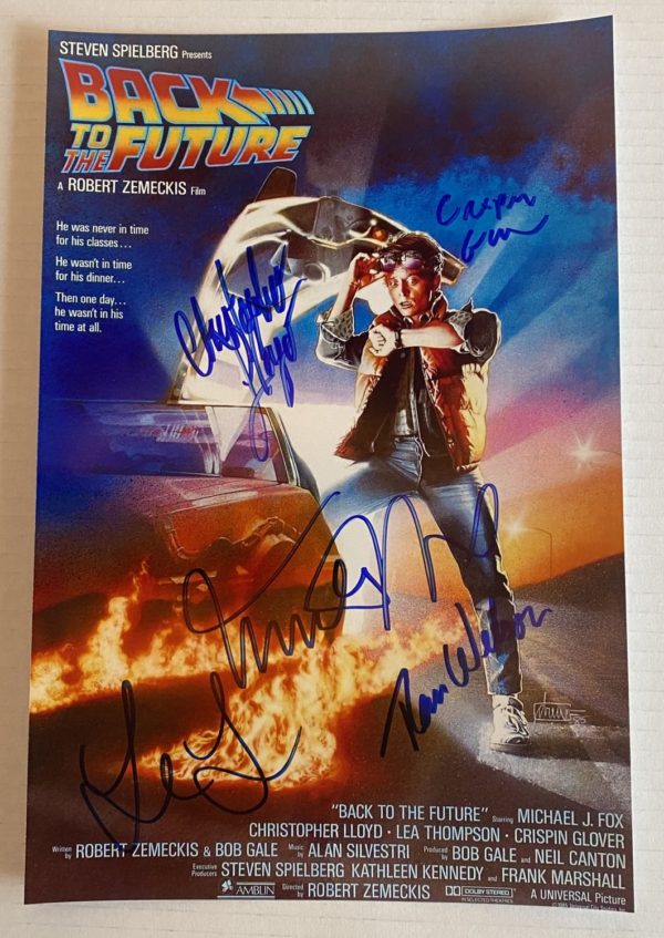 Back to the Future cast signed autographed photo Fox Lloyd Prime Autographs - Top Celebrity Signatures Celebrity Signatures