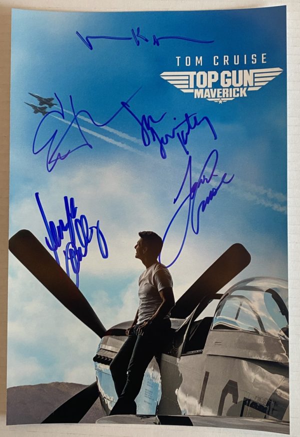 Top Gun Maverick cast signed autograph photo Cruise Prime Autographs - Top Celebrity Signatures Celebrity Signatures