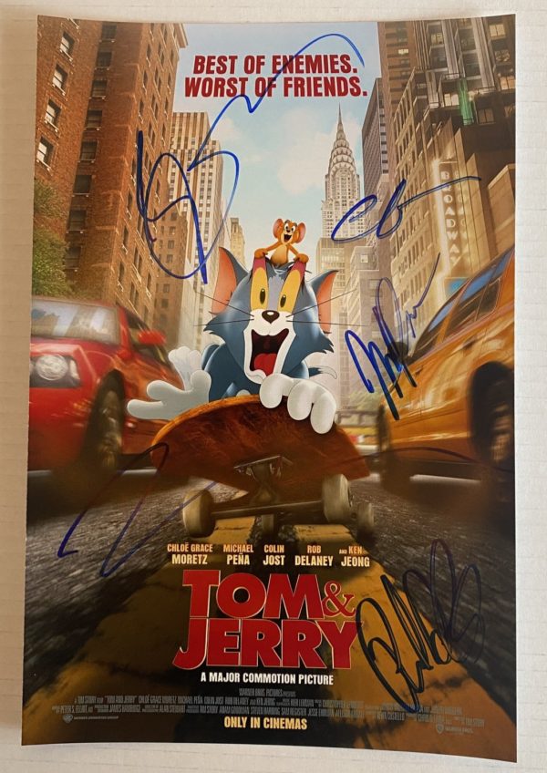 Tom and Jerry cast signed autographed 8×12 photo Grace Pena Prime Autographs - Top Celebrity Signatures Celebrity Signatures