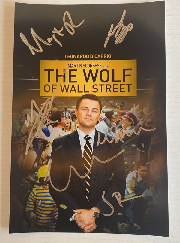 The Wolf of Wall Street cast signed 8×12 photo DiCaprio Prime Autographs - Top Celebrity Signatures Celebrity Signatures