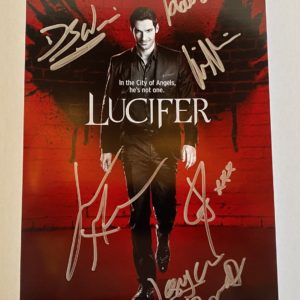 LUCIFER cast signed autographed 8×12 photo Tom Ellis Prime Autographs - Top Celebrity Signatures Celebrity Signatures