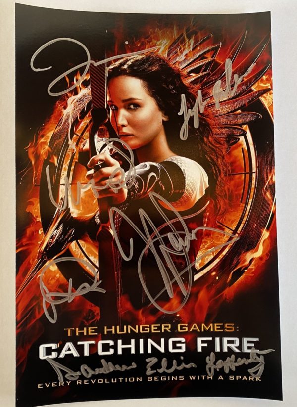 The Hunger Games: Catching Fire cast signed photo Lawrence Prime Autographs - Top Celebrity Signatures Celebrity Signatures