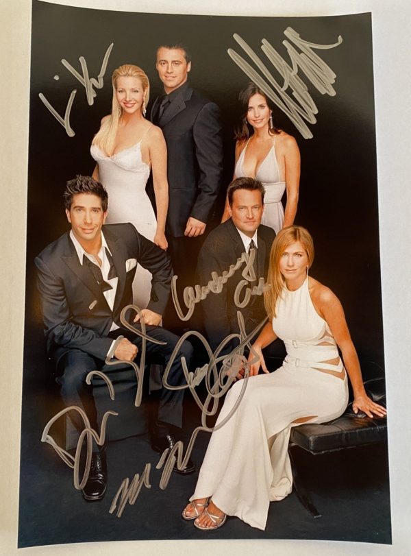 FRIENDS cast signed autographed 8×12 photo Jennifer Aniston Prime Autographs - Top Celebrity Signatures Celebrity Signatures