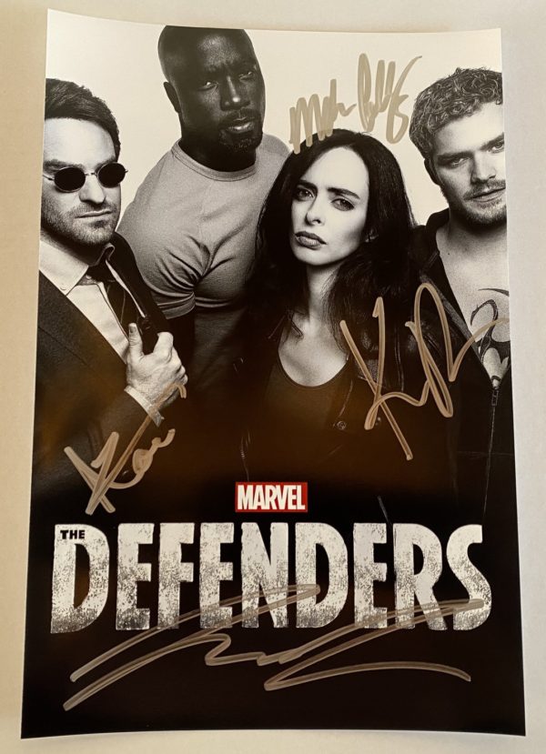 The Defenders cast signed autographed photo  Krysten Ritter Prime Autographs - Top Celebrity Signatures Celebrity Signatures