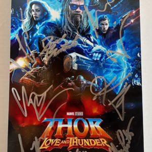 Thor Love and Thunder cast signed autographed 8×12 photo Prime Autographs - Top Celebrity Signatures Celebrity Signatures