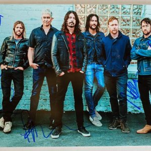 Foo Fighters band signed autographed 8×12 photo Dave Grohl Taylor Hawkins autographs Prime Autographs - Top Celebrity Signatures Celebrity Signatures