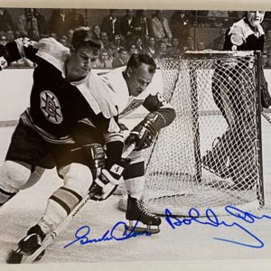 Gordie Howe Bobby Orr dual signed autographed 8×12 photo Prime Autographs - Top Celebrity Signatures Celebrity Signatures