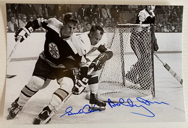 Gordie Howe Bobby Orr dual signed autographed 8×12 photo Prime Autographs - Top Celebrity Signatures Celebrity Signatures