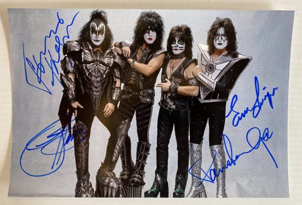 KISS band signed autographed 8×12 photo photograph Gene Simmons autographs Prime Autographs - Top Celebrity Signatures Celebrity Signatures