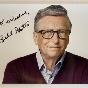 Bill Gates Microsoft CEO signed autograph 8×12 photo Prime Autographs - Top Celebrity Signatures Celebrity Signatures