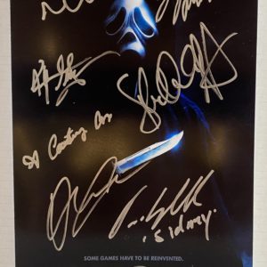 Scream 5 cast signed autographed 8×12 photo Neve Campbell Prime Autographs - Top Celebrity Signatures Celebrity Signatures