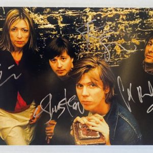 Sonic Youth band signed autographed 8×12 photo Thurston Moore Kim Gordon Prime Autographs - Top Celebrity Signatures Celebrity Signatures