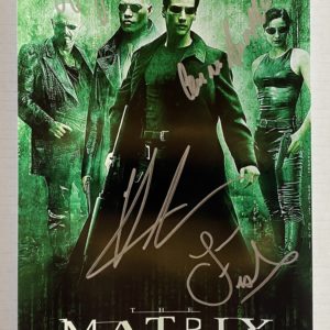 The Matrix 1999 cast signed autographed 8×12 photo Reeves Prime Autographs - Top Celebrity Signatures Celebrity Signatures