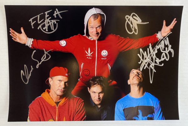 The Red Hot Chili Peppers band signed autographed 8×12 photo Anthony Kiedis autographs Prime Autographs - Top Celebrity Signatures Celebrity Signatures