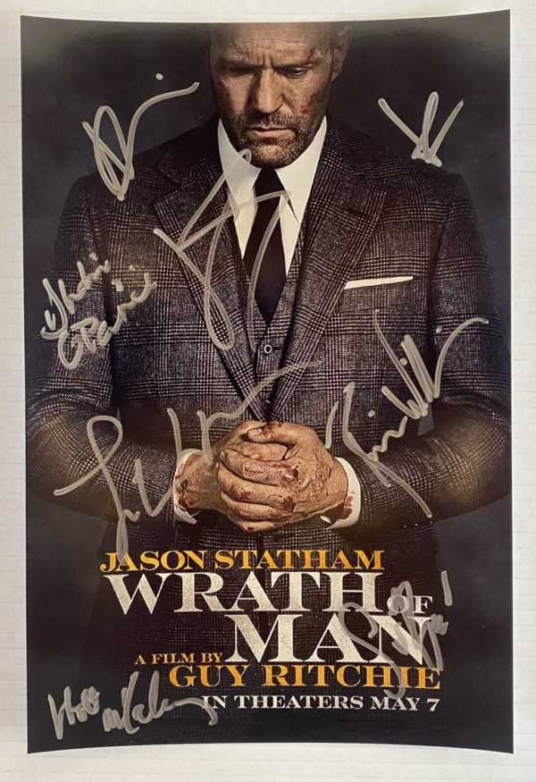 Wrath of Man cast signed autograph 8×12 photo Jason Statham Prime Autographs - Top Celebrity Signatures Celebrity Signatures