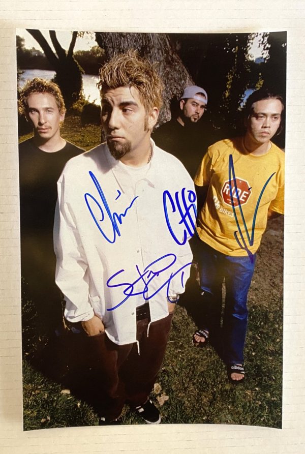 The Deftones band signed autographed 8×12 photo Chi Cheng Chino Moreno autographs Prime Autographs - Top Celebrity Signatures Celebrity Signatures