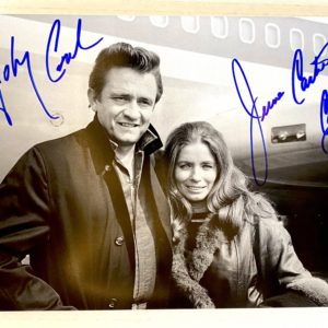 Johnny Cash June Carter Cash dual signed autographed 8×12 photo photograph Walk The Line Prime Autographs - Top Celebrity Signatures Celebrity Signatures