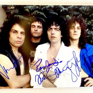 Ronnie James Dio band signed autographed 8×12 photo photograph Vivian Campbell Prime Autographs - Top Celebrity Signatures Celebrity Signatures