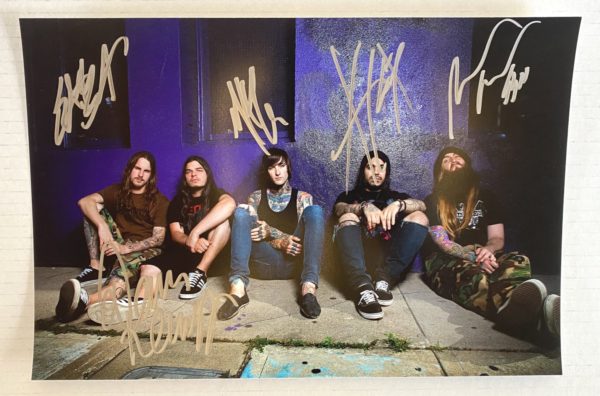 Suicide Silence band signed autographed 8×12 photo Mitch Lucker autographs photograph Prime Autographs - Top Celebrity Signatures Celebrity Signatures