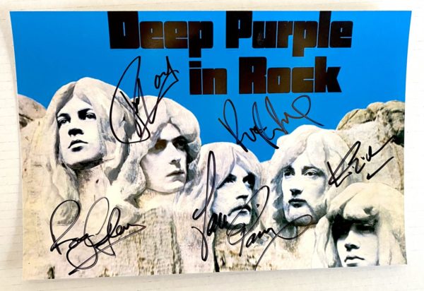 Deep Purple band signed autographed 8×12 photo Ritchie Blackmore autographs Prime Autographs - Top Celebrity Signatures Celebrity Signatures