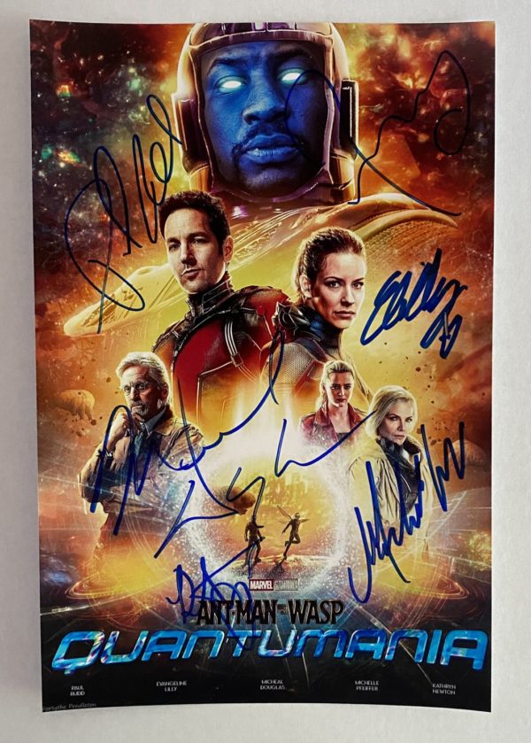 Ant-Man and the Wasp Quantumania cast signed autograph photo Prime Autographs - Top Celebrity Signatures Celebrity Signatures