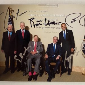 USA Presidents Bill Clinton George Bush Barack Obama signed Prime Autographs - Top Celebrity Signatures Celebrity Signatures