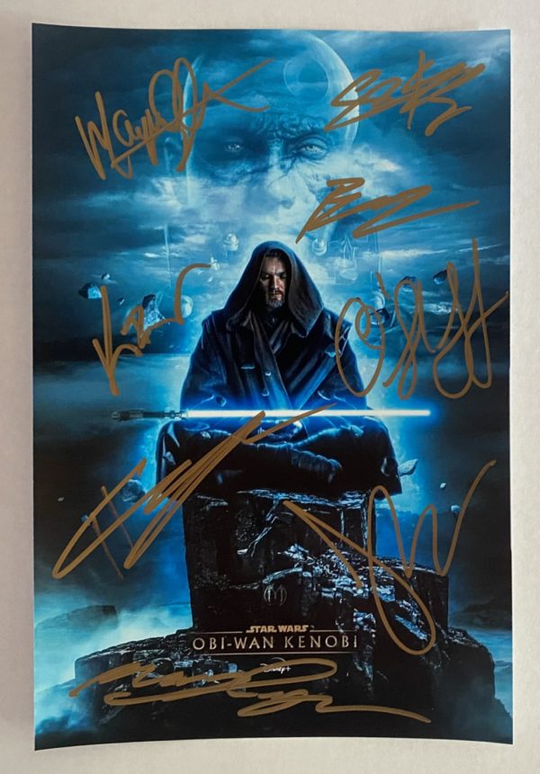 Star Wars Obi-Wan Kenobi cast signed 8×12 photo McGregor Prime Autographs - Top Celebrity Signatures Celebrity Signatures