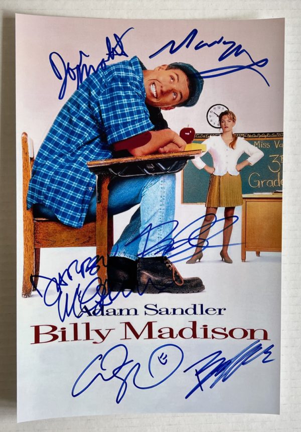 Billy Madison cast signed autograph 8×12 photo Adam Sandler Prime Autographs - Top Celebrity Signatures Celebrity Signatures