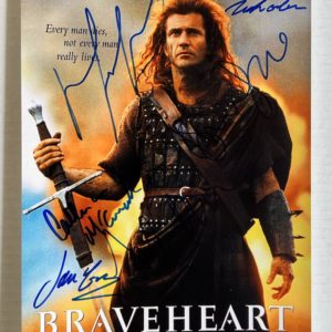 Braveheart cast signed autographed 8×12 photo Mel Gibson Prime Autographs - Top Celebrity Signatures Celebrity Signatures