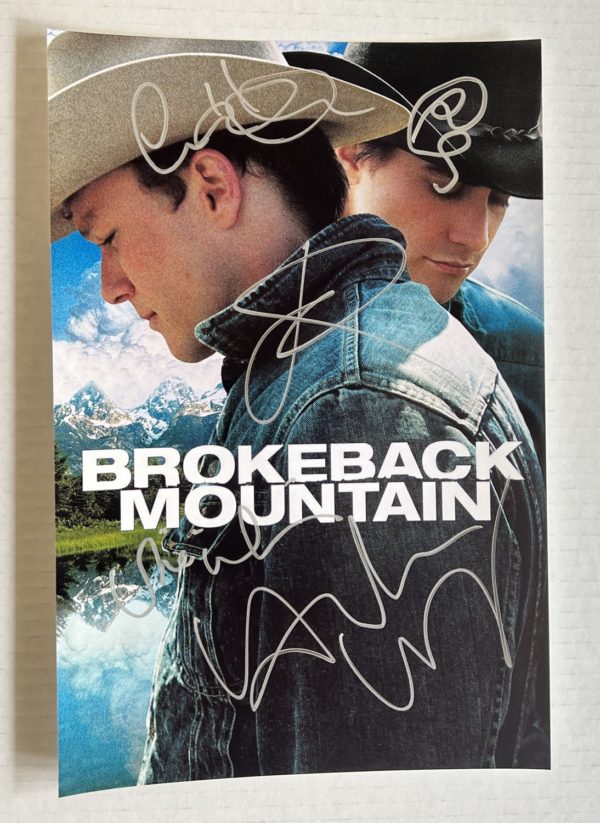 Brokeback Mountain cast signed autographed 8×12 photo Ledger Prime Autographs - Top Celebrity Signatures Celebrity Signatures