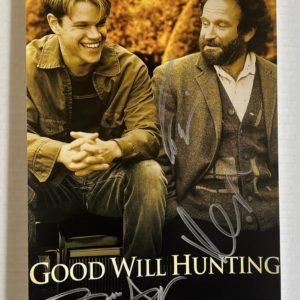 Good Will Hunting cast autograph 8×12 photo Williams Damon Prime Autographs - Top Celebrity Signatures Celebrity Signatures