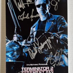 Terminator 2 Judgement Day cast autographed Schwarzenegger Prime Autographs - Top Celebrity Signatures Celebrity Signatures