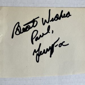 Terry Fox signed autograph 5×4 inch page Marathon of Hope Prime Autographs - Top Celebrity Signatures Celebrity Signatures