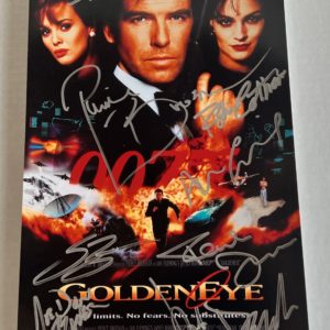 GoldenEye cast autograph 8×12 photo Brosnan 007 Bond Prime Autographs - Top Celebrity Signatures Celebrity Signatures