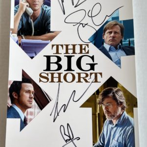 The Big Short cast signed autograph 8×12 Pitt Gosling Prime Autographs - Top Celebrity Signatures Celebrity Signatures