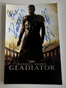 Gladiator cast signed autograph 8x12 photo Crowe Phoenix