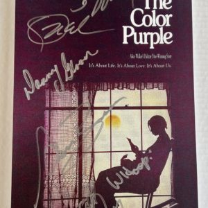 The Color Purple cast autograph 8×12 photo Winfrey Goldberg Prime Autographs - Top Celebrity Signatures Celebrity Signatures