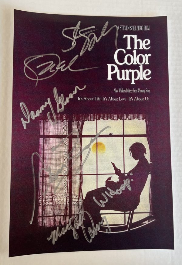 The Color Purple cast autograph 8×12 photo Winfrey Goldberg Prime Autographs - Top Celebrity Signatures Celebrity Signatures